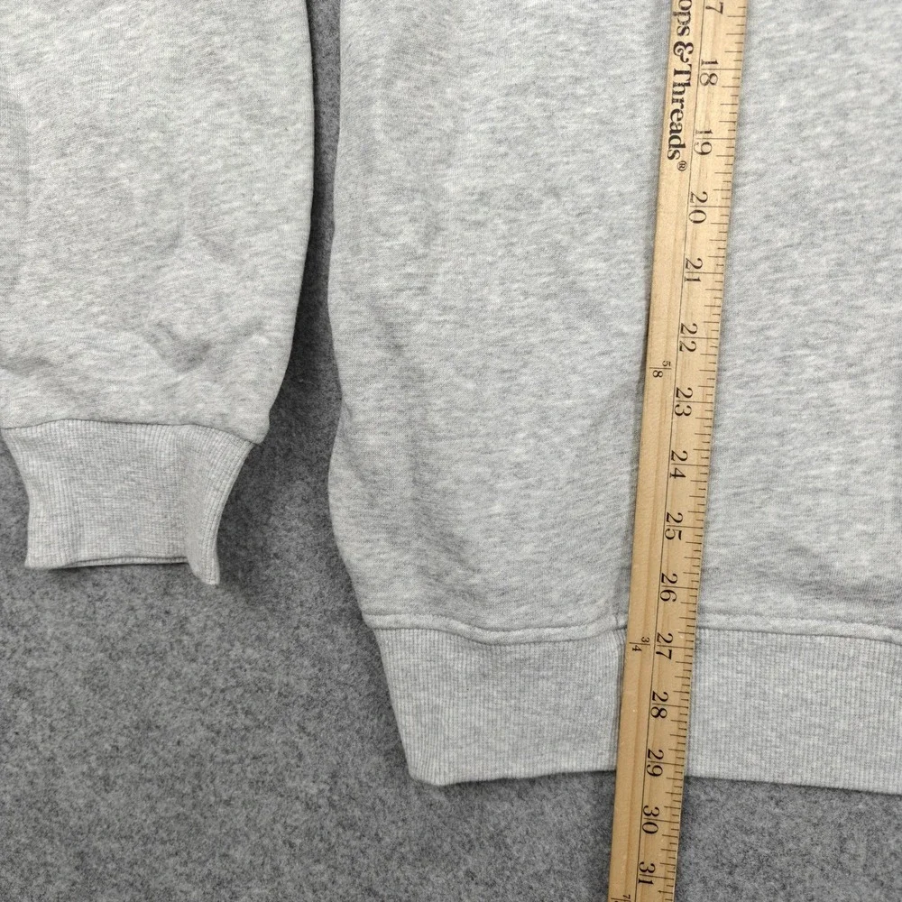 True Religion Hoodie Mens XL Gray‎ Textured TR Full Zip Graphic Logo Fleece